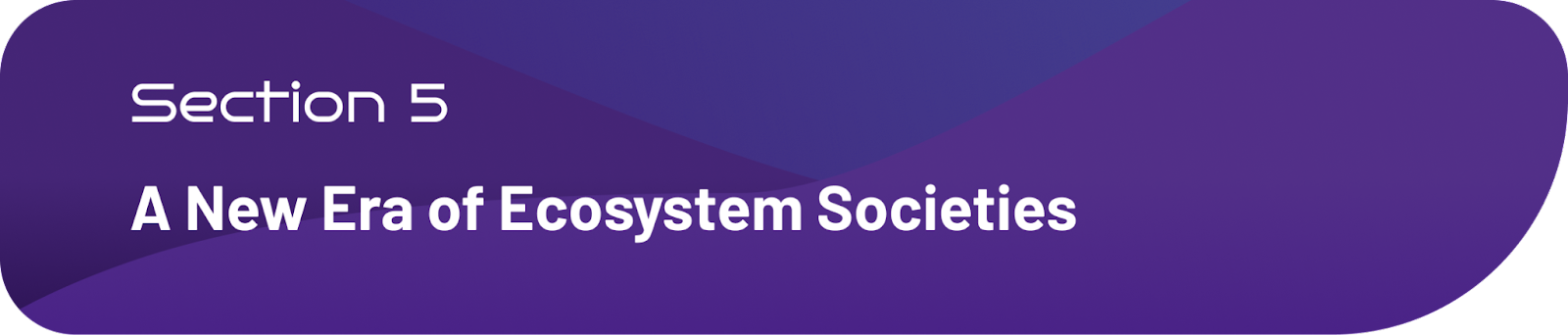 Section 5 — A New Era of Ecosystem Societies